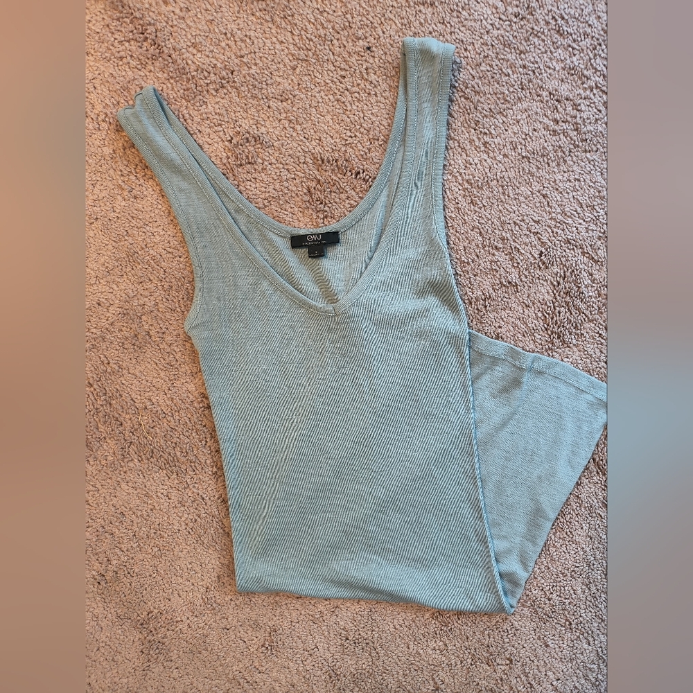 Emu Green Sleeveless Tank Top